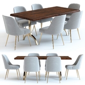 West Elm Cast Trestle Table and Chairs