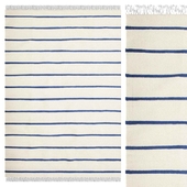 Carpet CarpetVista Dhurrie Stripe - White / Blue CVD16269
