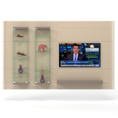 Glass Display Tv Unit