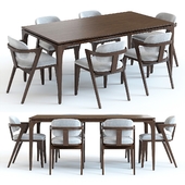 West Elm Adam Court Table and Chairs