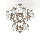 Patinas Lighting, Pannon 15 armed chandelier