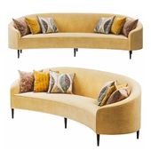 Art Deco Style Crescent Sofa
