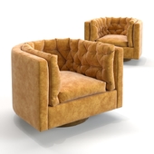 Milo Baughman - Barrel Swivel Chair