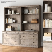 Pottery barn LIVINGSTON WALL SUITE WITH DRAWERS