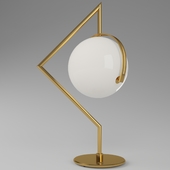 Golden globe table lamp