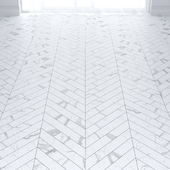 White Statuario Marble Tiles in 2 types