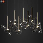 Giopato & Coombes Bolle Zigzag Chandelier 34 Bubbles