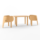 Elephant table & chair set