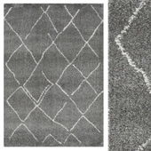 Carpet CarpetVista Shaggy Agadir - Grey / Off White CVD20128