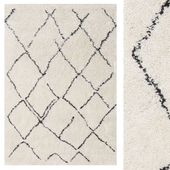 Carpet CarpetVista Shaggy Agadir - Off-White / Dark Grey CVD19367