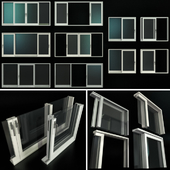 Раздвижные витражные алюминиевые двери / Sliding Stained Glass Aluminum Doors