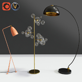 Modern Floor Lamps Set 01