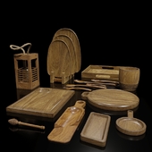 Wooden dishes, Oak