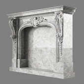 classical fireplace