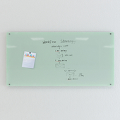 Magnetic glass board