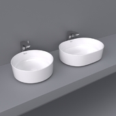 Inspira by Roca over wash basin 50x37 and 37x37 round