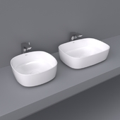Inspira by Roca over wash basin 50x37 and 37x37 soft