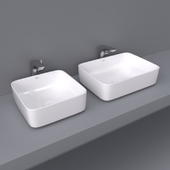 Inspira by Roca over counter wash basin 50x37 and 37x37 square