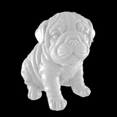 Bulldog Puppy statue