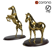 Horse figurines in various poses