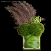 Bouquet with Dianthus green trick