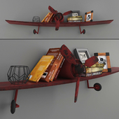 Shelf aircraft with loft decor