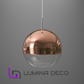 "OM" Pendant lamp Lumina Deco Veroni D20 Rose Gold