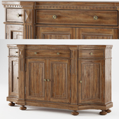 Hooker sorella shaped credenza