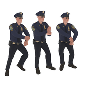 Policeman is dancing (animation)