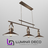 "ОМ" Подвесной светильник Lumina Deco Settore Trio бронза
