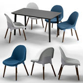 IKEA BALTSAR chair LISABO dining table