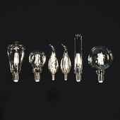 Шесть ламп накаливания мультиспираль Коллекция Nowodvorski VINTAGE