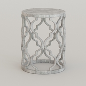 Shabby Chic Quatrefoil Side Table2