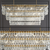 Restoration Hardware MARIGNAN LINEAR CHANDELIER 60 Brass