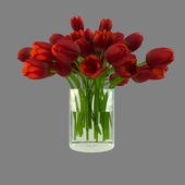 Red Rose Vase