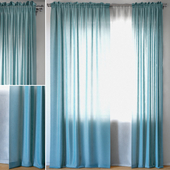 Curtains 95 | EMILY VOILE | Aegean Blue