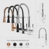 Pull-Down Kitchen Faucet Set 01