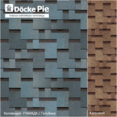 Seamless texture of shingles DOCKE Granada collection