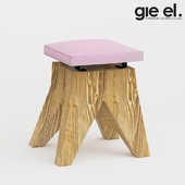 Velor stool by Gie El