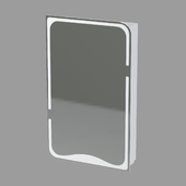 Зеркало-шкафчик: BASIC без подсветки, белый