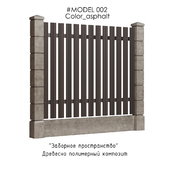 Забор-ьщвуд02; Древесно-полимерный композит