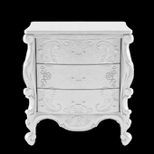 French Bedside 3 Drawer