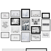 Photo Frame Set 18 (17 Frame Wall Collection)