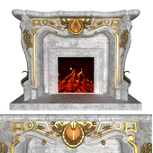 Fire Place Classic Gold