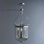 "OM" Pendant lamp Lumina Deco Leo chrome LDP 6116-3-CHR