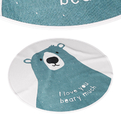 Round Rug H & M Home (I Love You Beary Much)