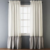 Ruffled Cotton Curtains