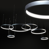 arrangement of lamps in the form of rings LUCHERA