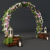 Свадебная арка с цветами 3501