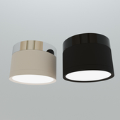 Накладной потолочный светодиодный светильник чёрный и белый ELEKTROSTANDART